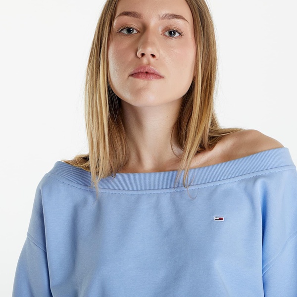 Tommy Jeans Cropped Off Shoulder Sweatshirt