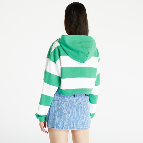 Tommy Jeans Crop Stripe 1/4 Zip Hoodie