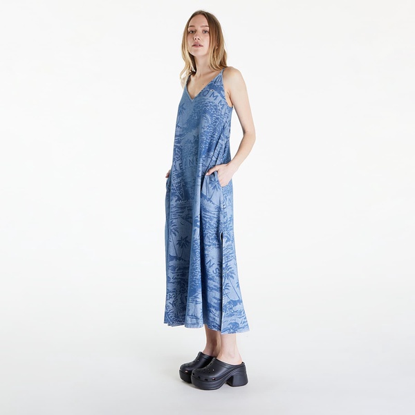 Tommy Jeans Chambray Sleeveless Maxi Dress