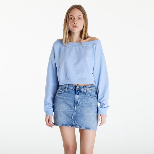 Tommy Jeans Cropped Off Shoulder Sweatshirt