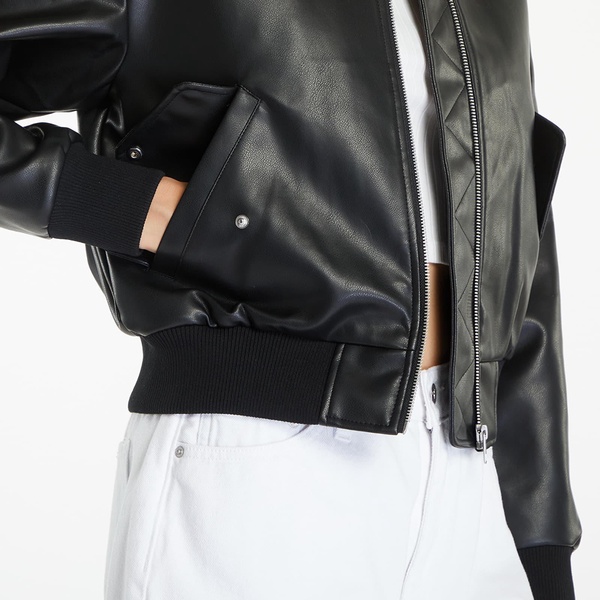 Calvin Klein Jeans Faux Leather Bomber Jacket