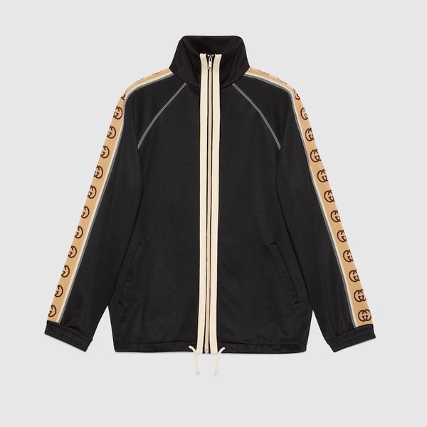 Logo-Jacquard Webbing-Trimmed Tech-Jersey Track Jacket