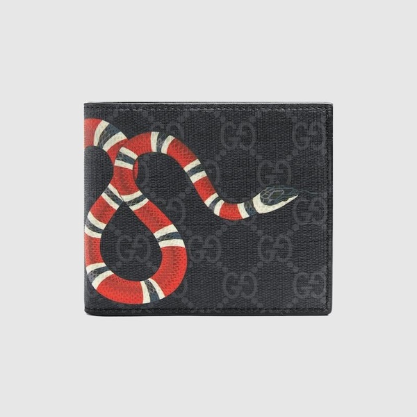 Kingsnake print bi-fold wallet