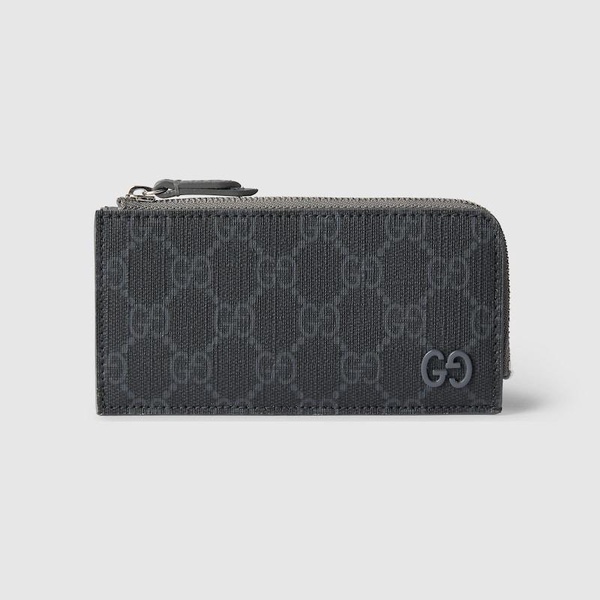 GG zip card case with GG detail