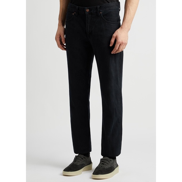 Gritty Jackson black straight-leg jeans