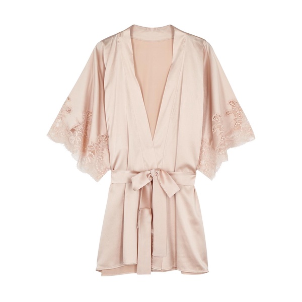 Signature silk-blend robe