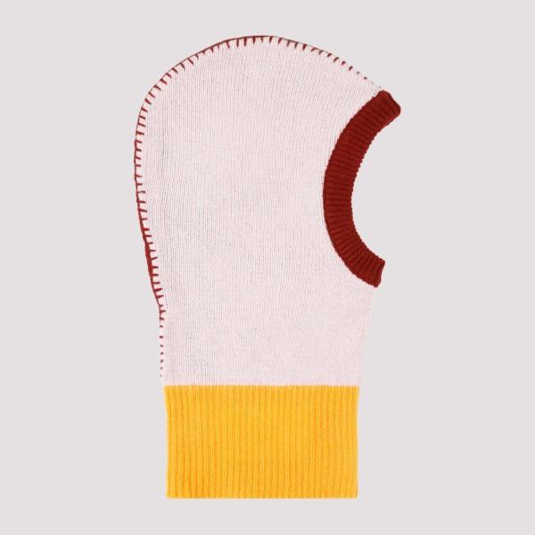 Colour-block Cashmere Balaclava