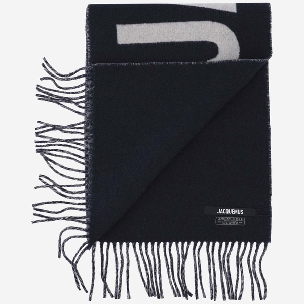 Jacquemus Wool Scarf With Logo