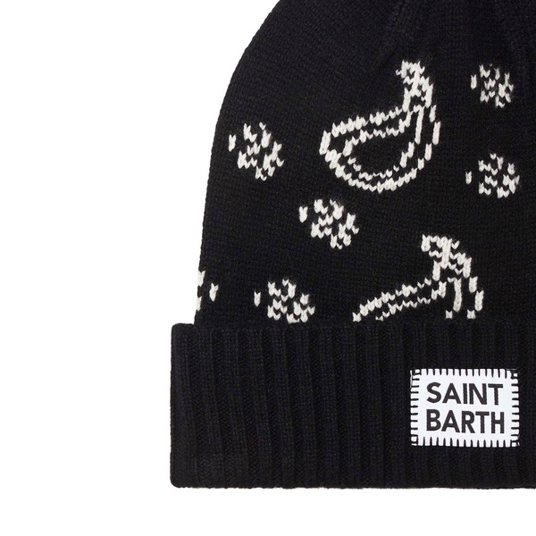 Man Beanie With Bandanna Print