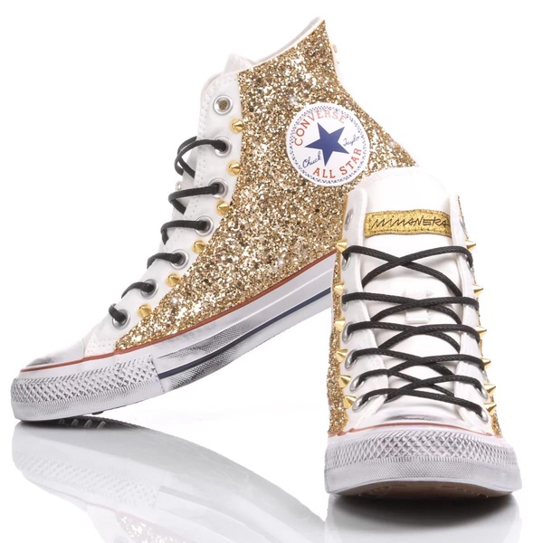 Converse Glitter Gold