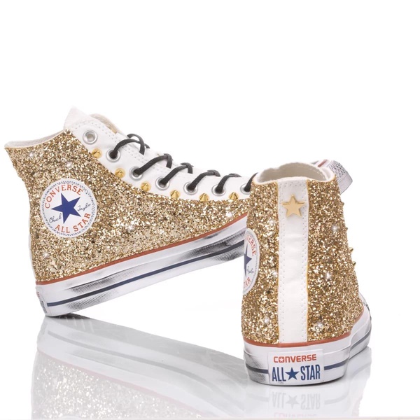 Converse Glitter Gold