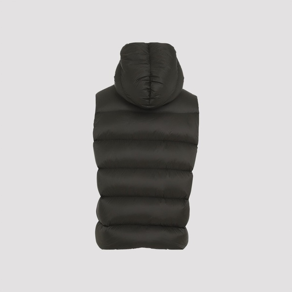 RICK OWENS Sealed Down Vest in Green