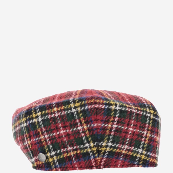 Wool Cap With Check Pattern