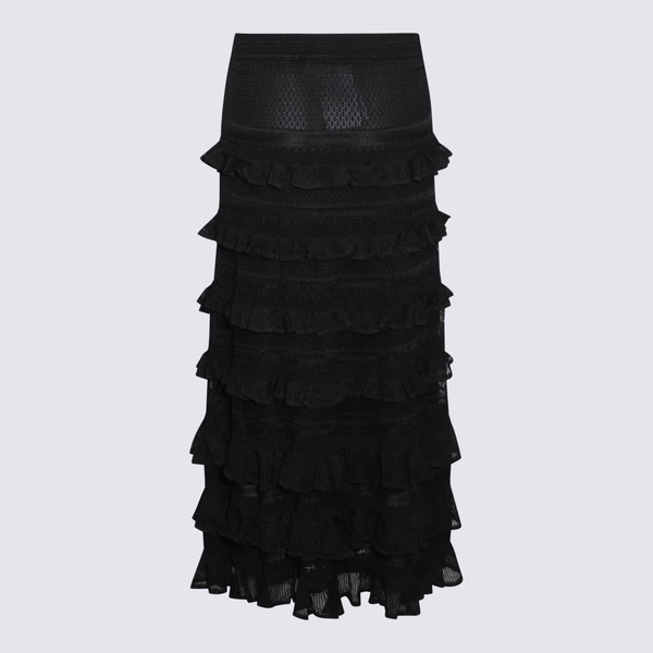 Black Viscose Skirt