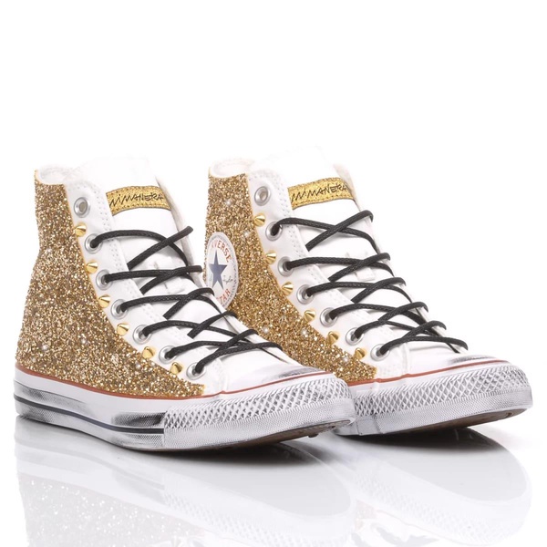 Converse Glitter Gold