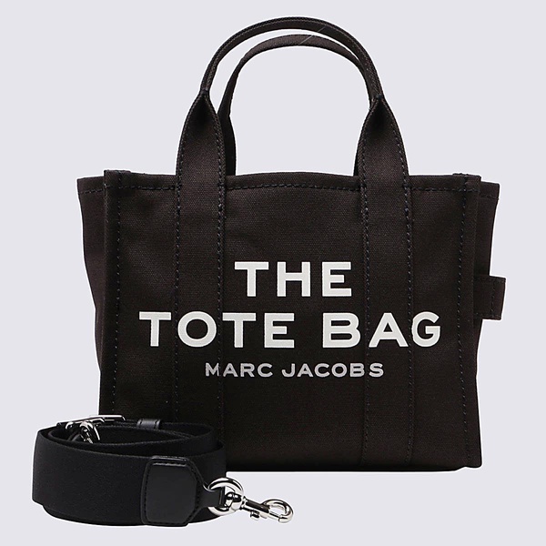 Black Canvas The Small Traveler Tote Bag