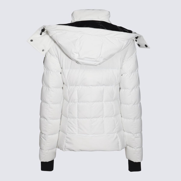 White Nylon Betta Down Jacket