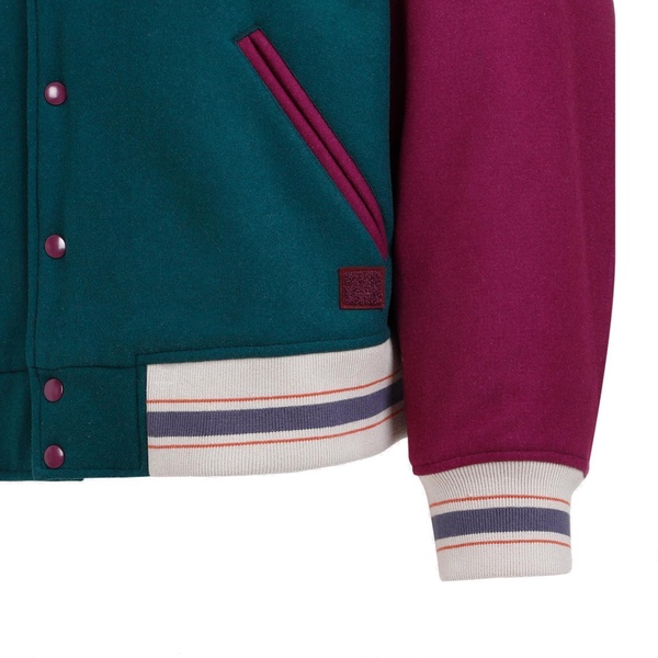 Colour-blocked Buttoned Jacket