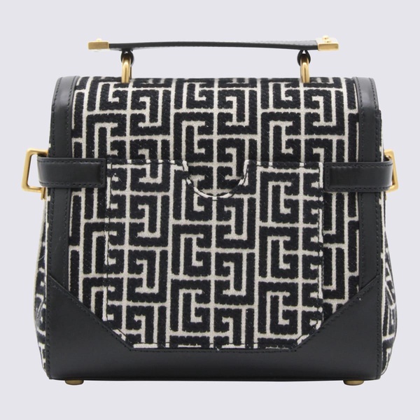 Black And White B Buzz Top Handle Bag