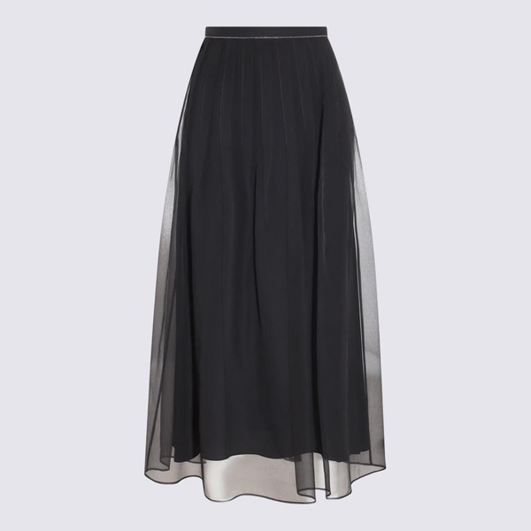 Black Silk Skirt