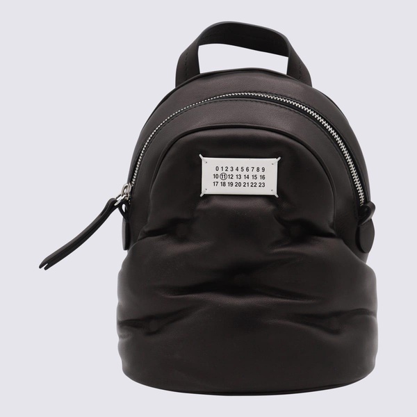 Maison Margiela Black Leather Backpacks