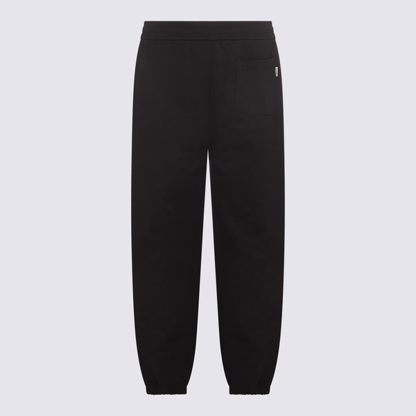 Black Cotton Track Pants