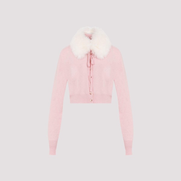 Sport Cardigan Fake Fur Removable Neck