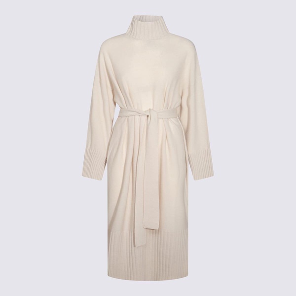 Ivory Wool Blend Dress