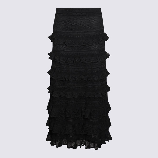 Black Viscose Skirt