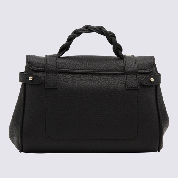 Black Leather Alexa Satchel