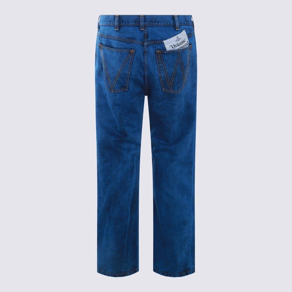 Blue Cotton Pants