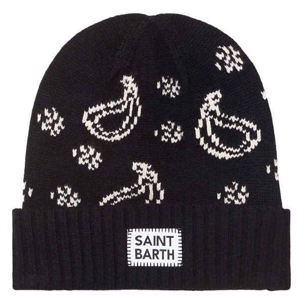 Man Beanie With Bandanna Print