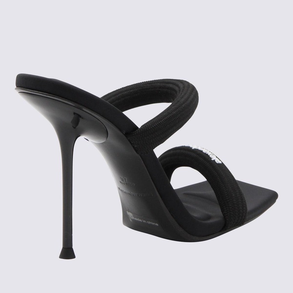 Black Nylon Julie Sandals