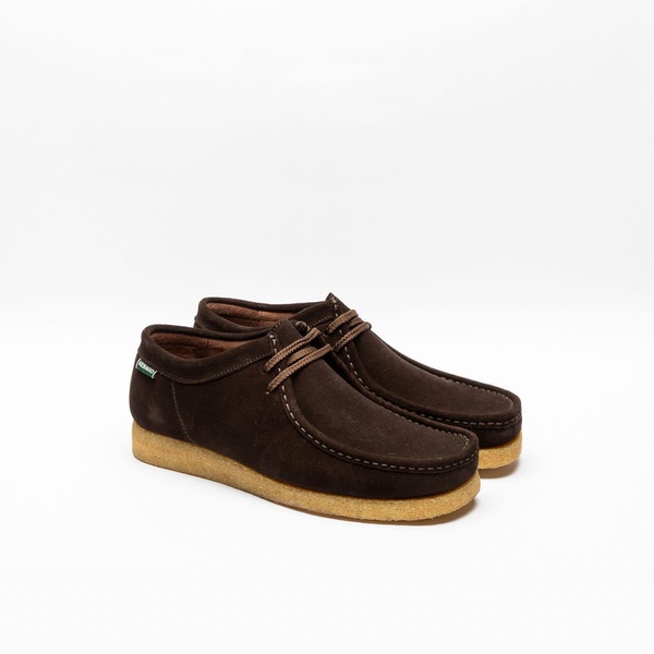 Brown Gum Suede Derby Shoe