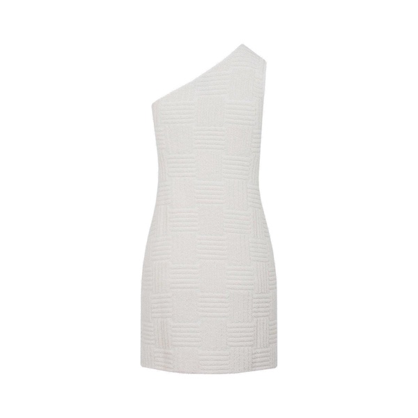 Bottega Veneta Jacquard One-Shoulder Mini Dress