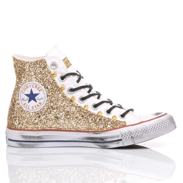 Converse Glitter Gold