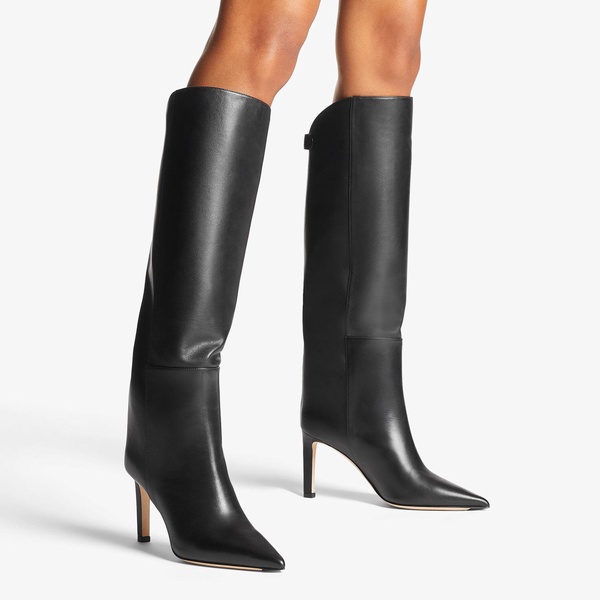 Alizze 85 Leather Knee-High Boots