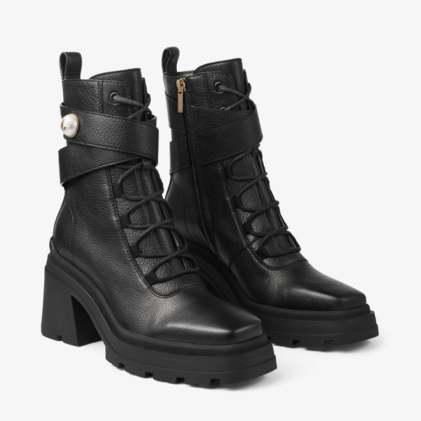 Noemi 80 Leather Biker Boots