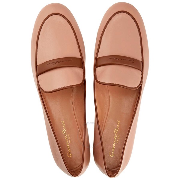 Gianvito Rossi Ladies Two-tone Leather Loafers