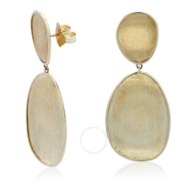 Marco Bicego Lunaria Collection 18K Yellow Gold Small Double Drop Earrings