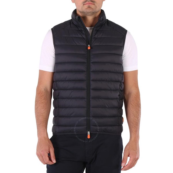 Save The Duck Men's Black Adam Icon Puffer Vest