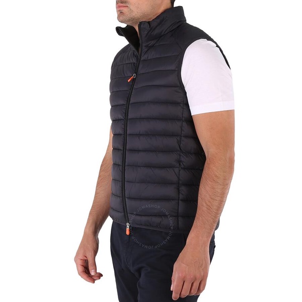 Save The Duck Men's Black Adam Icon Puffer Vest