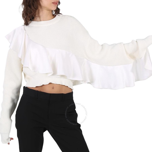 Filles A Papa Ladies White Weave Knit Top