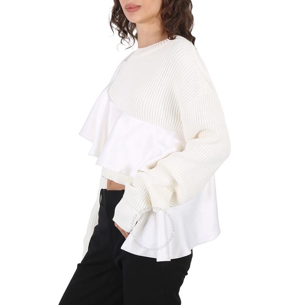 Filles A Papa Ladies White Weave Knit Top