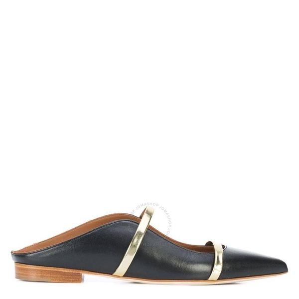 Malone Souliers Ladies Black Maureen Leather Flats