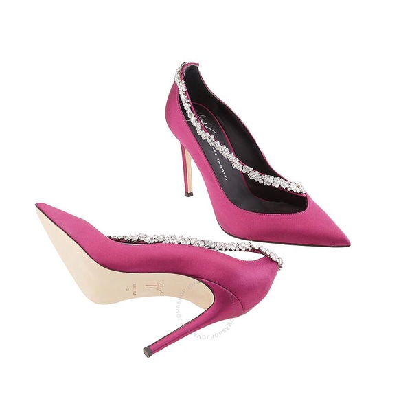 Giuseppe Zanotti Ladies Crystal Strap Pointed-Toe Pumps