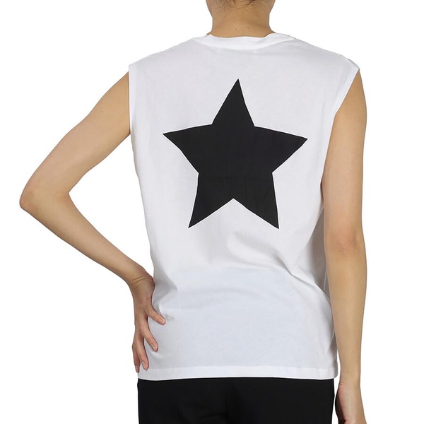 Etre Cecile Ladies White Frenchie Star Tank Top