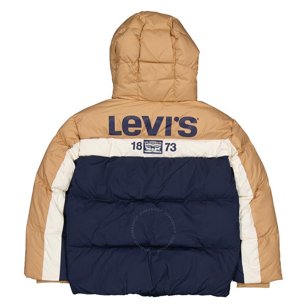 Levis Boys Colorblock Down Hooded Puffer Jacket