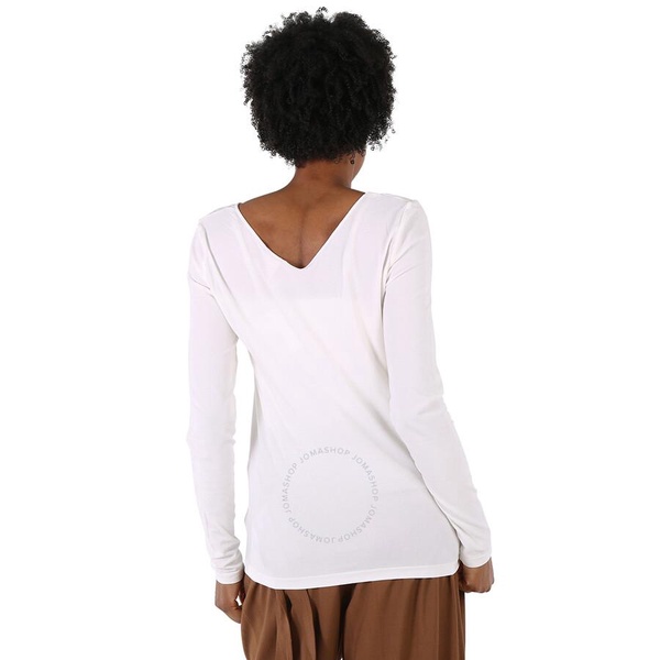 Wolford Ladies White Viscose V-neck Pullover