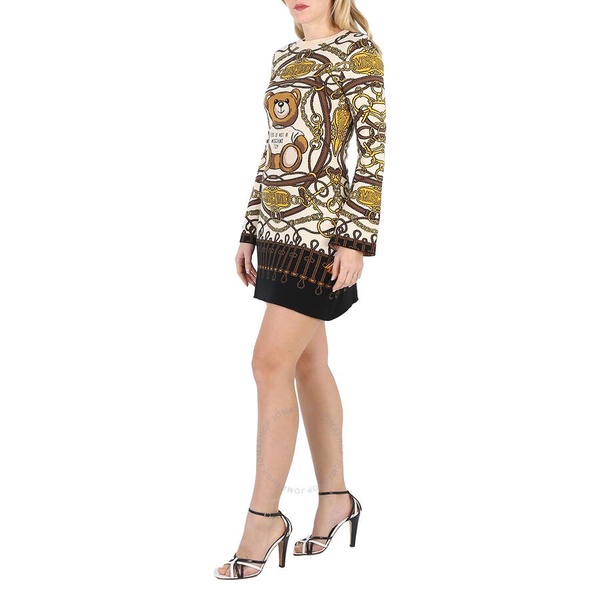 Moschino Military Teddy Jacquard Knit Dress